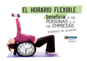Flexibilidad de horarios