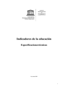 Indicadores de la educación