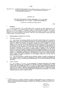 Relación señal/ruido mínima requerida en AF y RF para la