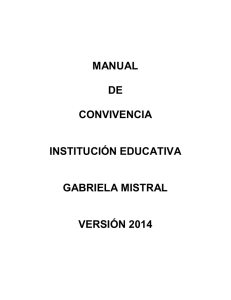 MANUAL DE CONVIVENCIA INSTITUCIÓN EDUCATIVA GABRIELA