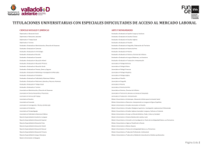 titulaciones universitarias con especiales dificultades