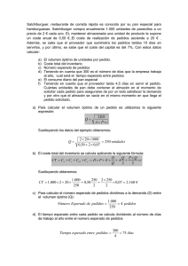 unidades Q 250 07,0250,0 1000 202 = × + × × = i QPQ AQD