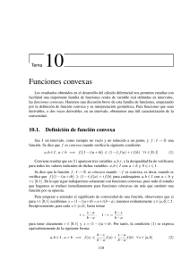Tema 10. Funciones convexas