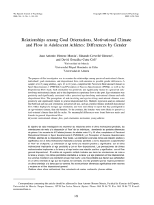 Relationships among Goal Orientations, Motivational Climate and
