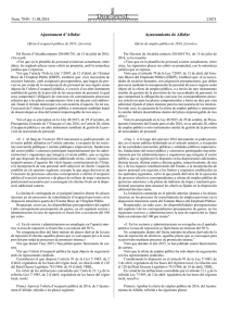 Oferta d`ocupació pública de 2016. - Diari Oficial de la Generalitat