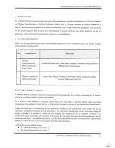 Mantenimiento preventivo de Generadores Eléctricos.