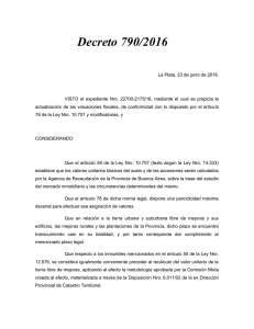 Decreto 790/2016 - Honorable Cámara de diputados de la Provincia