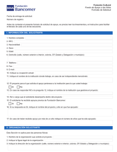 formato solicitud.cdr - Fundación BBVA Bancomer