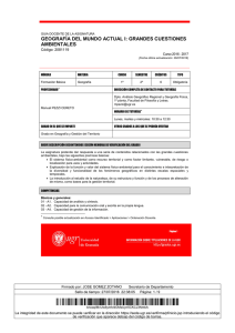 geografía del mundo actual i: grandes cuestiones ambientales