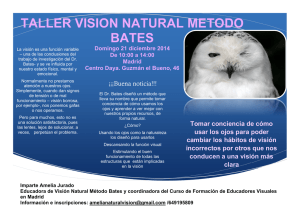 TALLER VISION NATURAL METODO BATES Domingo 21