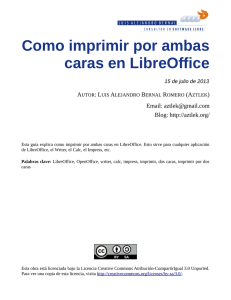 Como imprimir por ambas caras en LibreOffice