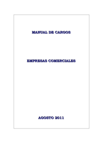 Manual de Cargos de Empresas Comerciales