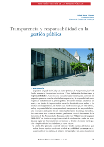 Transparencia y responsabilidad en la gestión pública