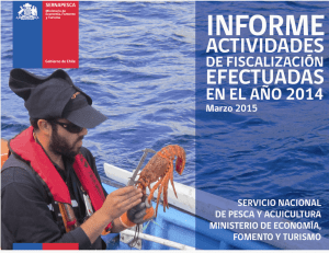 Informe de Actividades de Fiscalización en Pesca y