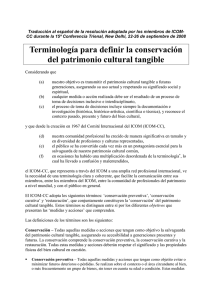ICOM-CC Resolucion Terminologia Espanol