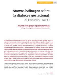 Nuevos hallazgos sobre la diabetes gestacional: el Estudio HAPO