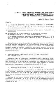 COMENTARIOS SOBRE EL SISTEMA DE SANCIONES