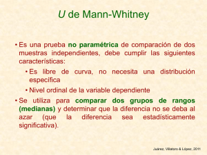 U de Mann Whitney - rincondepaco.com.mx