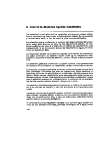 Control de desechos líquidos industriales