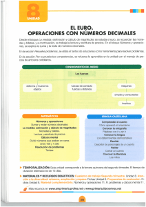 EL EURO. OPERACIONES CON NUMEROS DECIMALES