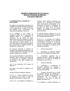 Decreto Legislativo N° 837 del 5 de agosto de 1996