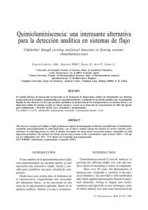 Quimioluminiscencia: una interesante alternativa para la detección