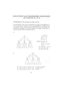 SOLUCIONS ALS PROBLEMES PROPOSATS AL VOLUM 12. N° 3