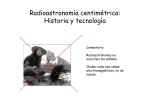 Radioastronomía centimétrica: Historia y
