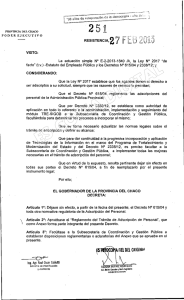 Decreto Nº 251/13 - SCGP