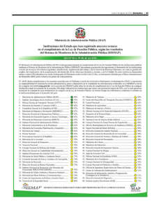 segunda publicación - Ministerio de Administración Pública