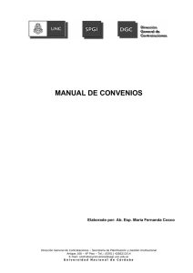 manual de convenios - Universidad Nacional de Córdoba