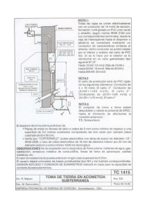 NOTA 1: CMAFUS,BLES Todas las cajas se unirán eléctricamente