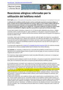 Reacciones alérgicas reforzadas por la utilización del - Next-up