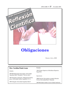 Obligaciones - Grupo Interamericano de Reflexión Científica