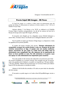 Caja3 - Rk Porec - Federación Aragonesa de Balonmano