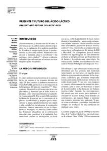 Revisión ácido láctico.indd - Archivos de Medicina del Deporte