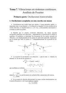 Tema 7.Vibraciones en sistemas continuos. Análisis de Fourier