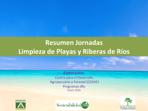 Resumen Jornadas Limpieza de Playas y Riberas de Ríos