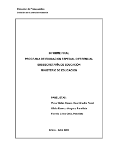 informe final programa de educacion especial diferencial
