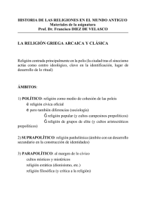 religión arcaica y clásica - Francisco DIEZ DE VELASCO