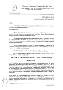 Disposición CDFI N° 006/12