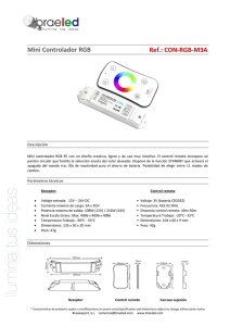 Mini Controlador RGB Ref.: CON-RGB-M3A