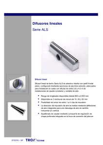 Difusores lineales Serie ALS
