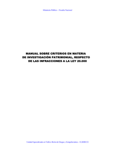 Manual sobre criterios en materia de Investigación Patrimonial