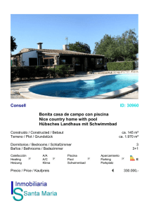 Consell ID: 30960 Bonita casa de campo con piscina Nice country
