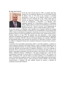 Dr. Ing. Mecánico José Converti. - Academia Nacional de Ciencias