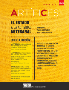 Primera edición de la - Artesanías de Colombia