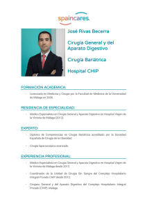 José Rivas Becerra Cirugía General y del Aparato Digestivo Cirugía
