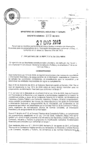 Decreto 3023 de 2013