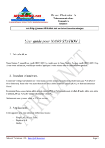 User guide pour NANO STATION 2